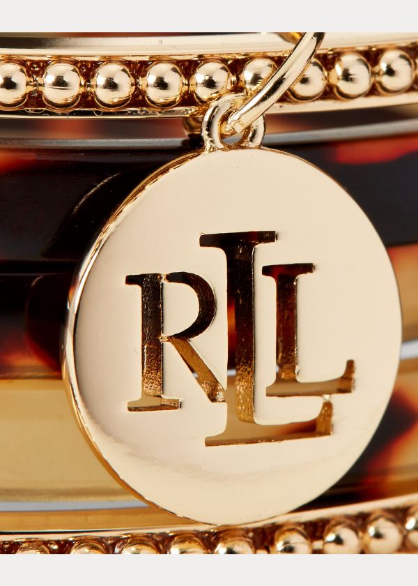 Pulsera Ralph Lauren Mujer Dorados - Tortoiseshell Bangle - HCGYR7041